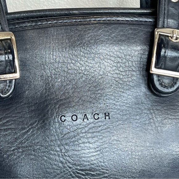 Coach Black Leather Satchel - Picture 13 of 15